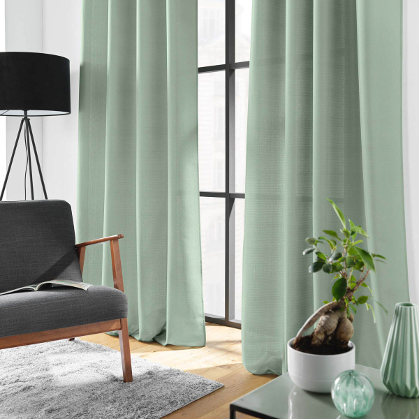 Κουρτίνα (140x280) Με Τρουκς L-C Soline Sage 1612703