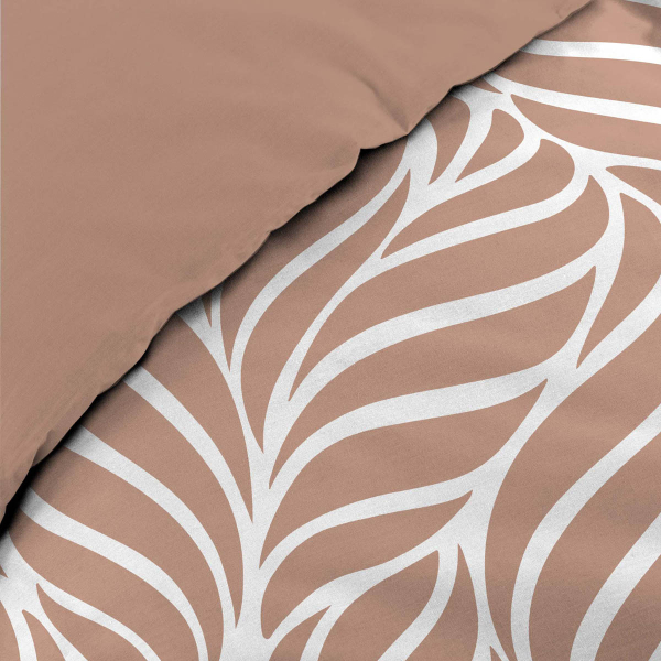 Παπλωματοθήκη Υπέρδιπλη (240x220) 2  Όψεων + Διακοσμητικές Μαξιλαροθήκες L-C Morgane Mocha 1645208