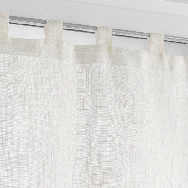 Σετ Κουρτίνες Παραθύρου (60x90) L-C Με Τιράντες L-C Haltona Natural 1625235