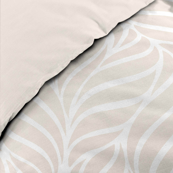 Παπλωματοθήκη King Size (260x240) 2  Όψεων + Διακοσμητικές Μαξιλαροθήκες L-C Morgane Naturel 1645213