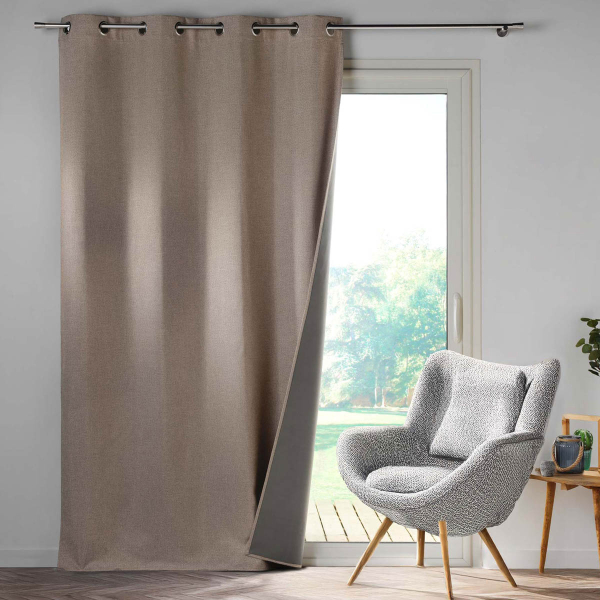 Θερμομονωτική Κουρτίνα Συσκότισης (140x260) Με Τρουκς L-C Crepuscule Linen 1609776
