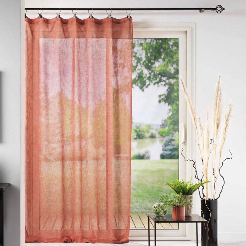 Κουρτίνα (140x240) Με Τρουκς L-C Link Terracotta Orange 1626837