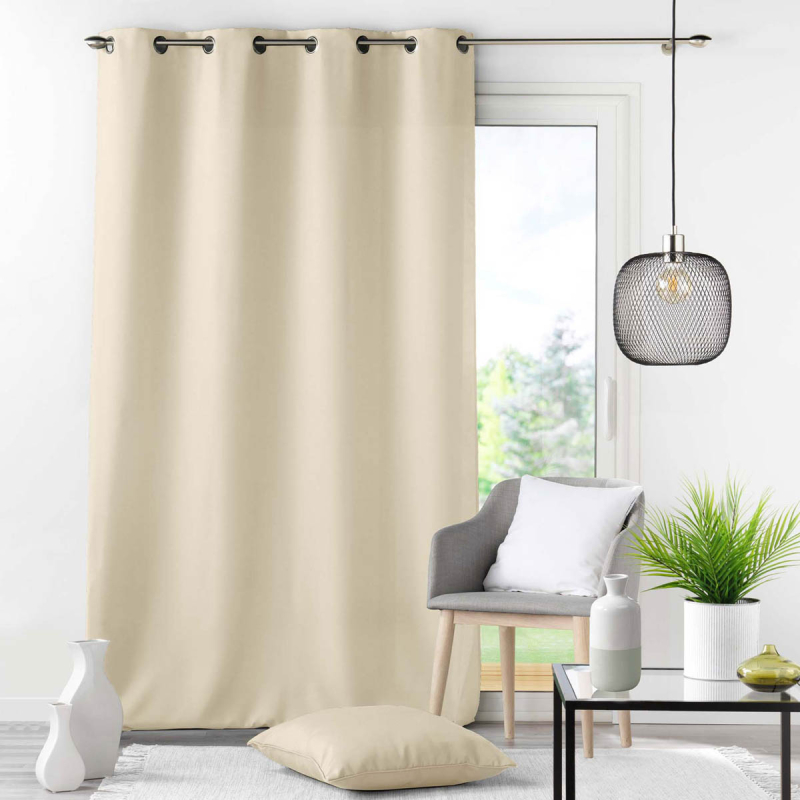 Κουρτίνα (140x260) Με Τρουκς L-C Essentiel Natural 1609130