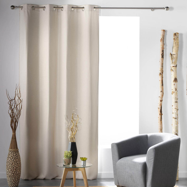 Κουρτίνα Συσκότισης (135x240) Με Τρουκς L-C Tramina Natural 1608921