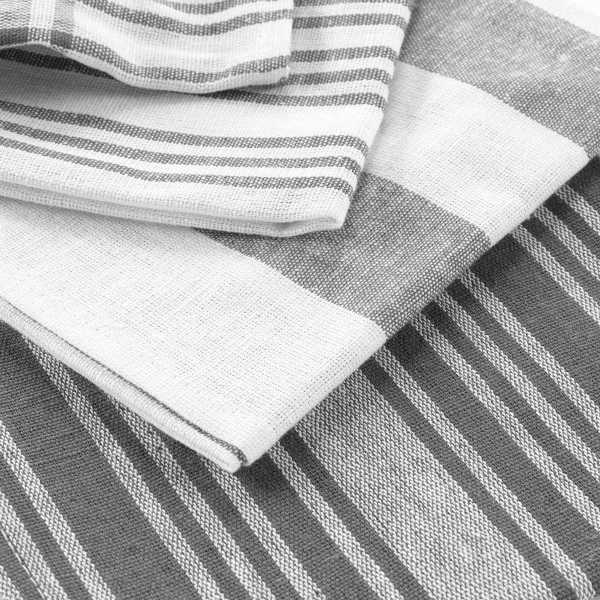 Ποτηρόπανα Κουζίνας (Σετ 3τμχ) L-C Bayado Charcoal Grey 1731294