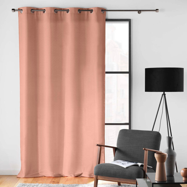 Κουρτίνα (140x280) Με Τρουκς L-C Soline Blush 1612713
