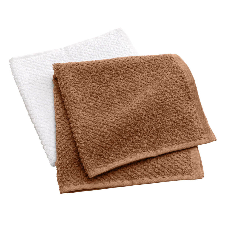 Πετσέτες Κουζίνας (Σετ 2τμχ) L-C Gourmet Mocha/Blanc 1731420