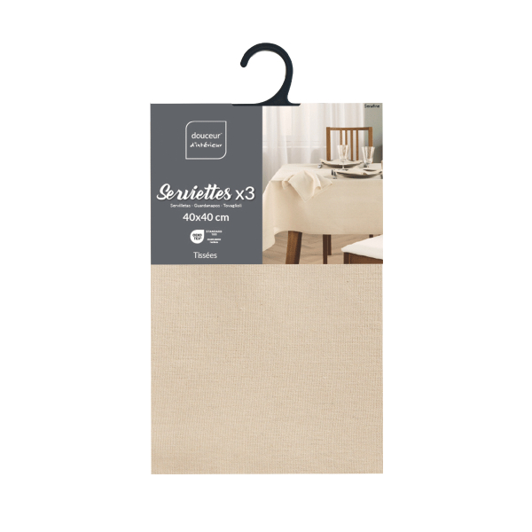 Πετσέτες Φαγητού (Σετ 3τμχ) L-C Serafine 1723465