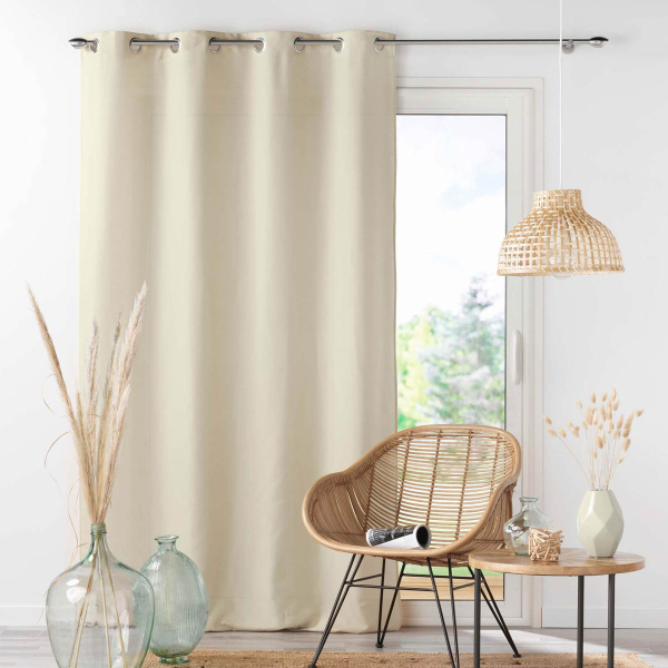 Κουρτίνα (140x280) Με Τρουκς L-C Absolu Natural 1607297