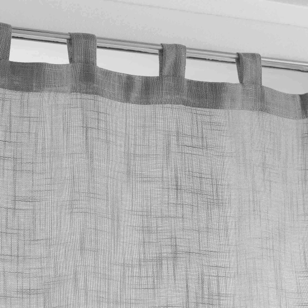 Σετ Κουρτίνες Παραθύρου (60x90) L-C Με Τιράντες L-C Haltona Grey 1625236