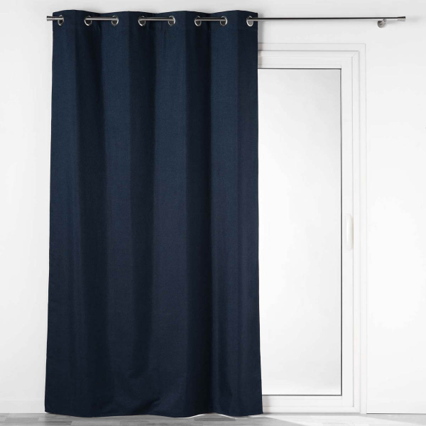 Θερμομονωτική Κουρτίνα Συσκότισης (140x260) Με Τρουκς L-C Crepuscule Blue 1609777