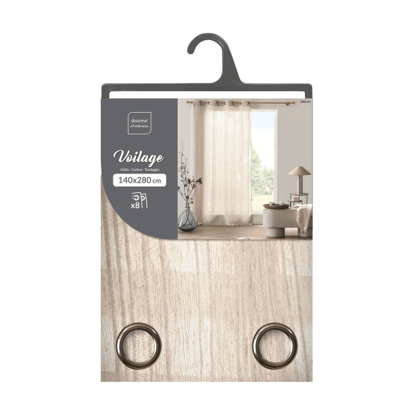 Κουρτίνα (140x280) Με Τρουκς L-C Zaho Lin 1627837