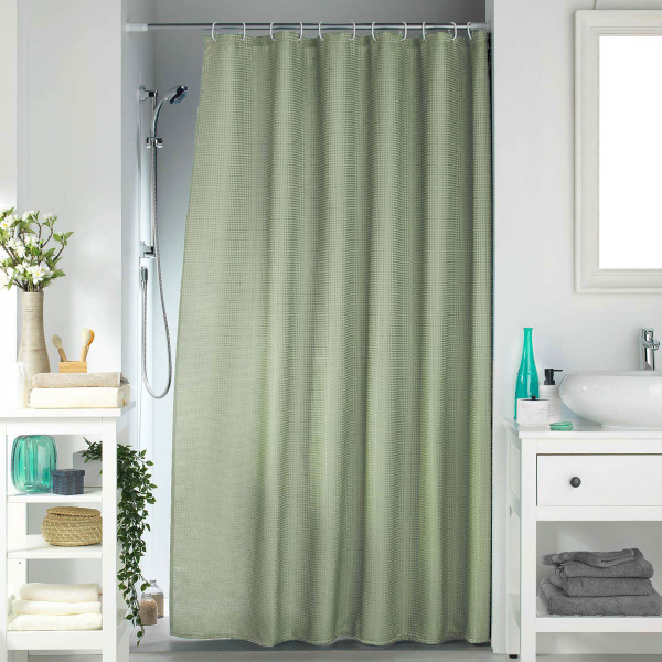 Κουρτίνα Μπάνιου (180x200) Με Κρίκους L-C Quartz Sage 1802213