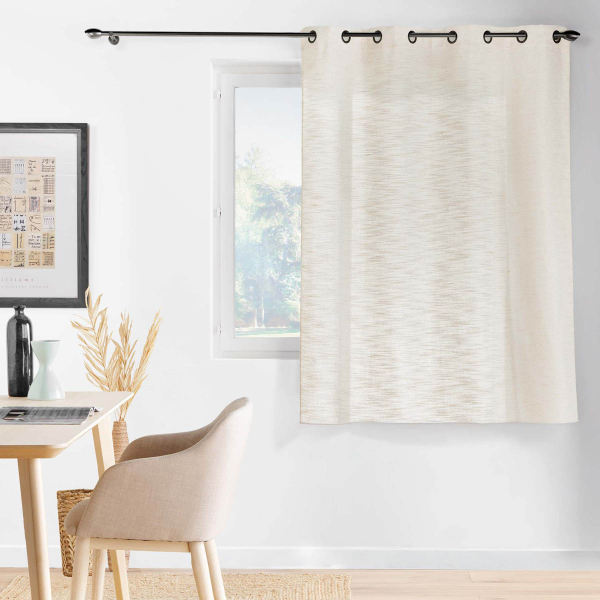 Κουρτίνα Παραθύρου (140x180) Με Τρουκς L-C Nando Naturel 1612960