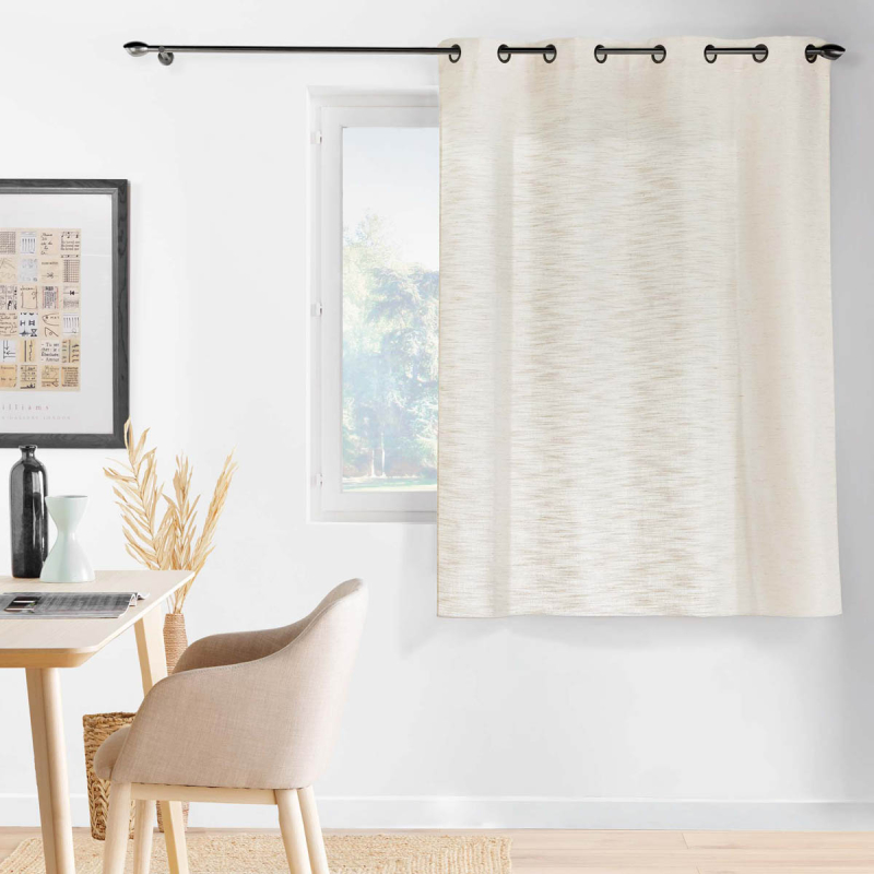 Κουρτίνα Παραθύρου (140x180) Με Τρουκς L-C Nando Naturel 1612960