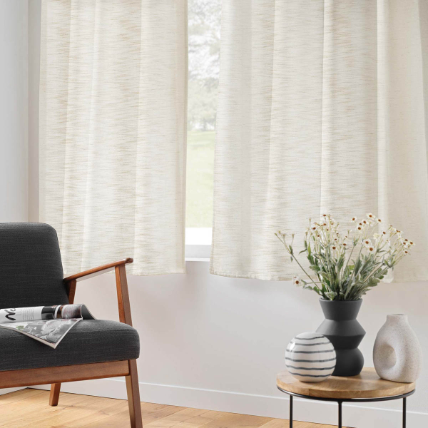 Κουρτίνα Παραθύρου (140x180) Με Τρουκς L-C Nando Naturel 1612960