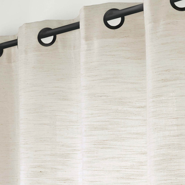 Κουρτίνα Παραθύρου (140x180) Με Τρουκς L-C Nando Naturel 1612960