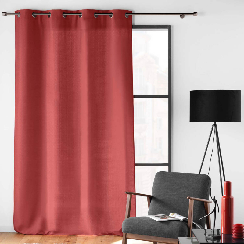 Κουρτίνα (140x280) Με Τρουκς L-C Soline Grenade 1612711