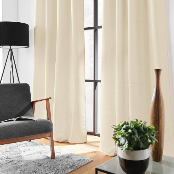 Κουρτίνα (140x280) Με Τρουκς L-C Soline Naturel 1612709