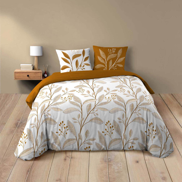 Παπλωματοθήκη Υπέρδιπλη (240x220) 2 Όψεων + Διακοσμητικές Μαξιλαροθήκες L-C Malika 1645233