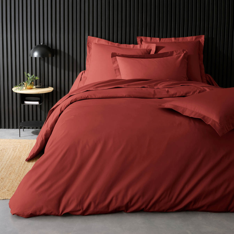 Παπλωματοθήκη King Size (240x260) L-C Percaline Terracotta 1645045