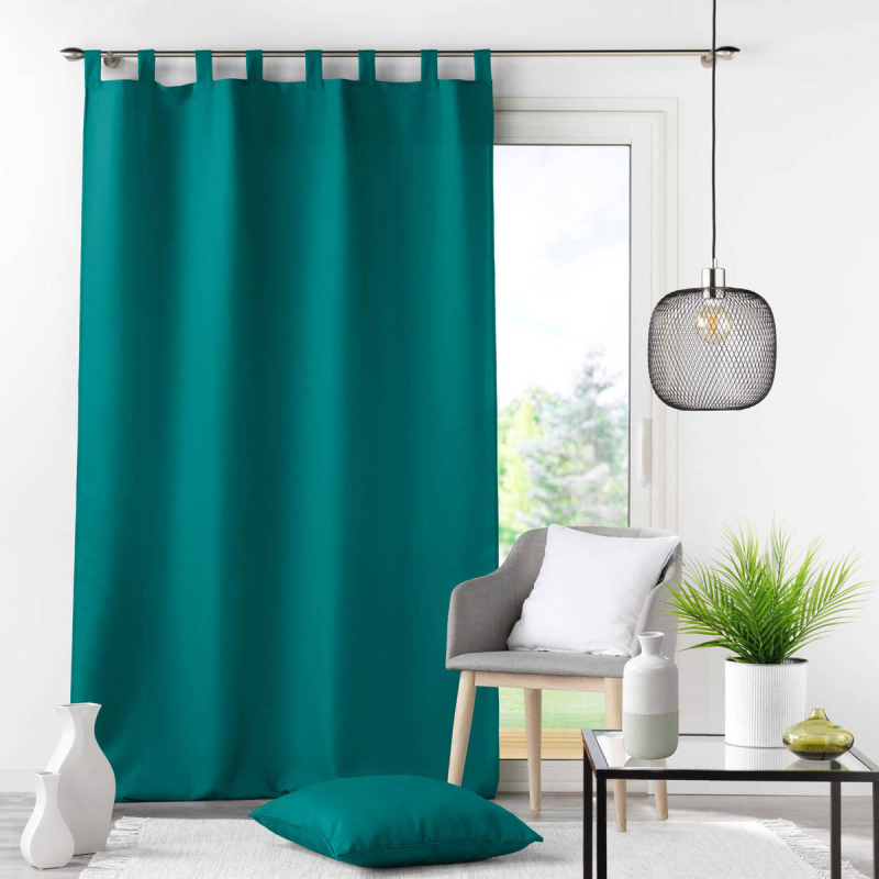 Κουρτίνα (140x260) Με Τιράντες L-C Essentiel Blue Peacock 1612666