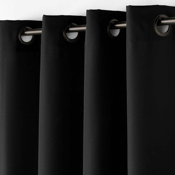 Κουρτίνα (140x260) Με Τρουκς L-C Essentiel Noir 1609135