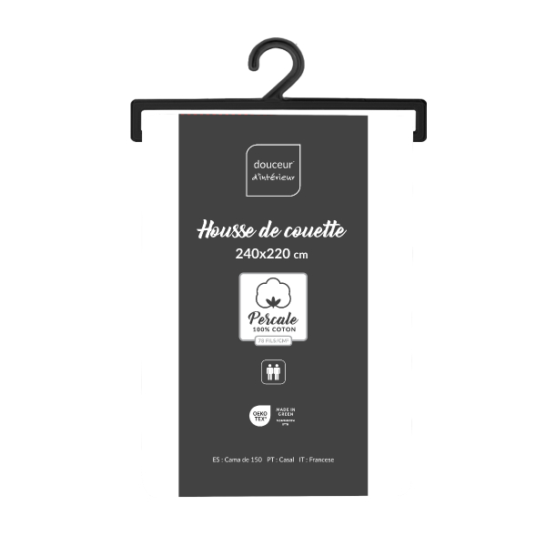 Παπλωματοθήκη Υπέρδιπλη (220x240) L-C Percaline White 1644681