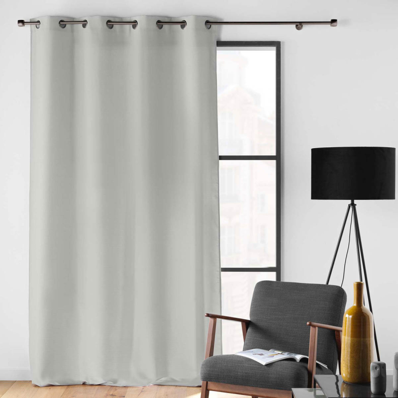 Κουρτίνα (140x280) Με Τρουκς L-C Soline Grey 1612706
