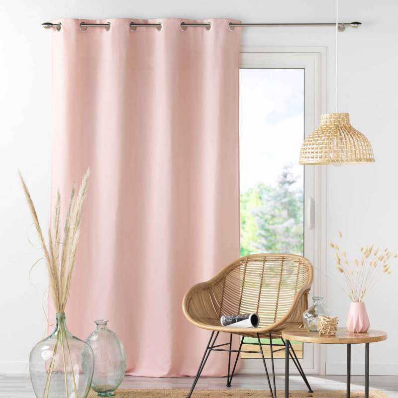 Κουρτίνα (140x280) Με Τρουκς L-C Absolu Pale Pink 1607304