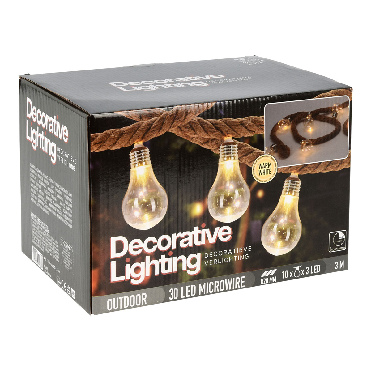 Διακοσμητική Γιρλάντα με 10 Led Φωτάκια K-M Af5300200 Home Φωτιστικά Εξωτερικού Χώρου - Κήπου Spitishop