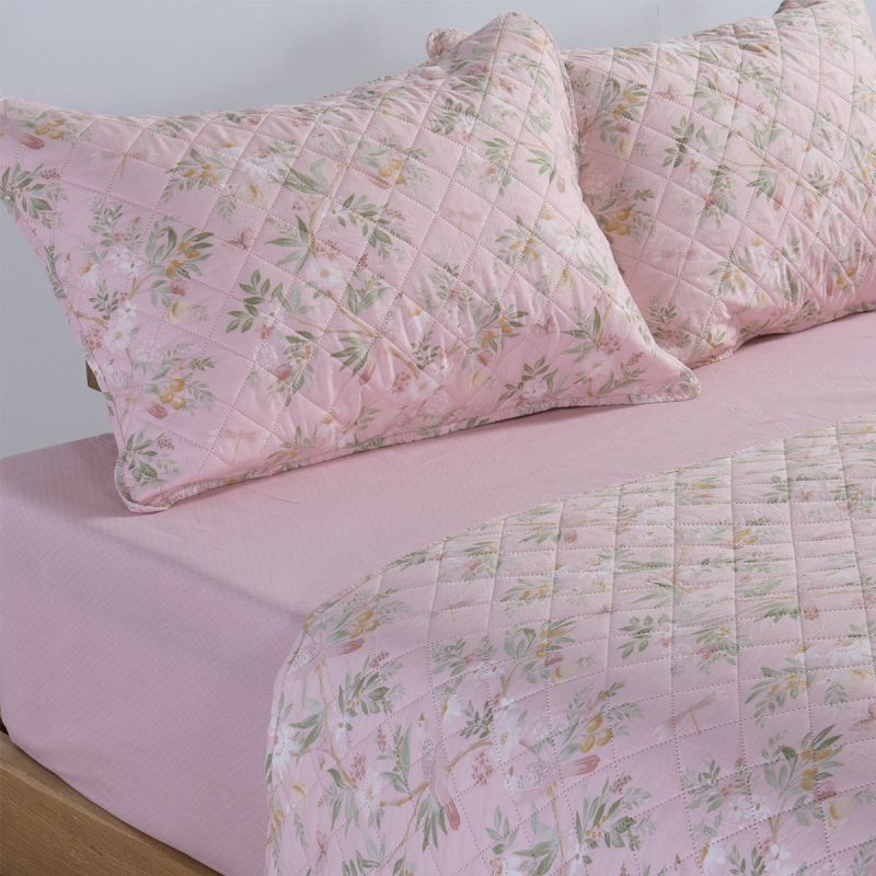 Ζεύγος Μαξιλαροθήκες Καπιτονέ (52x72) Nef-Nef Homeware Dreamel Pink