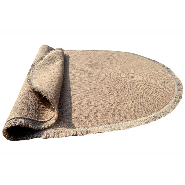 Οβάλ Χαλί Καλοκαιρινό (130x190) Pol Rugs & Mats Grey