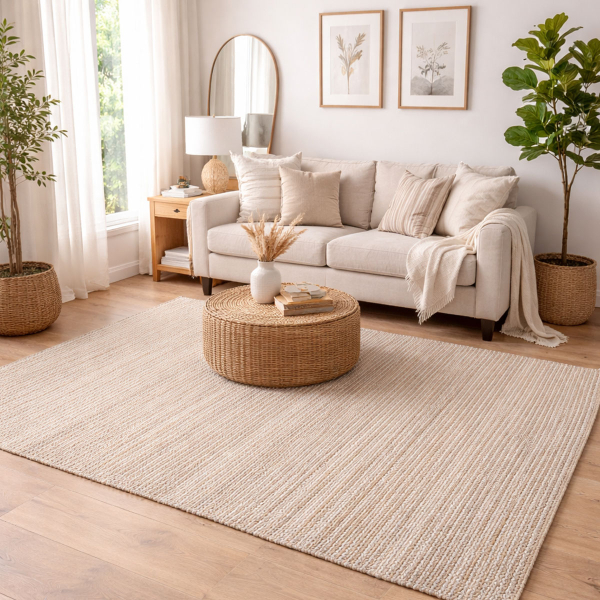 Χαλί All Season (200x290) Pol Rugs & Mats Natural/White
