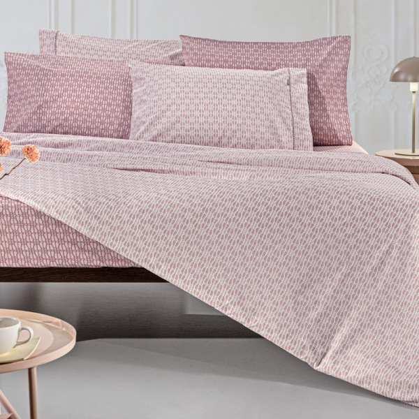 Σεντόνια King Size (Σετ) Guy Laroche Sandy Old Pink