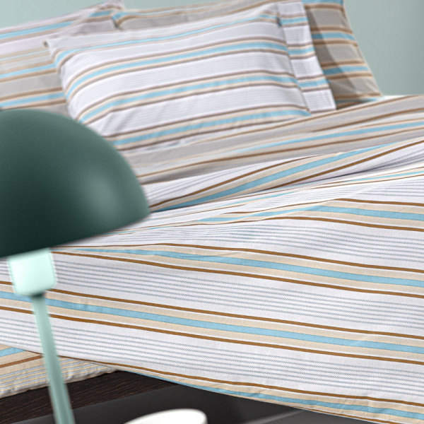 Σεντόνια Ημίδιπλα (Σετ) Guy Laroche Pinstripe Natural