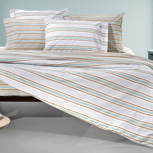 Σεντόνια Υπέρδιπλα (Σετ) Guy Laroche Pinstripe Natural