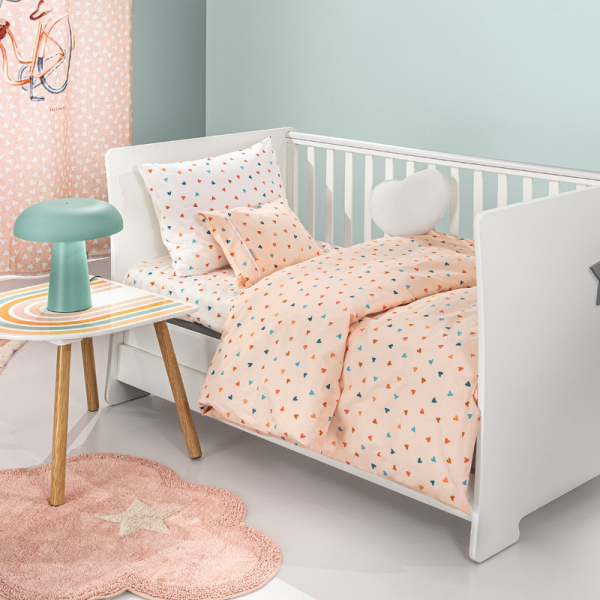 Σεντόνια Κούνιας (Σετ) Guy Laroche Amore Salmon