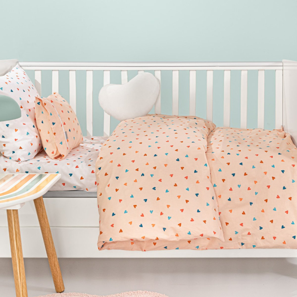 Σεντόνια Κούνιας (Σετ) Guy Laroche Amore Salmon