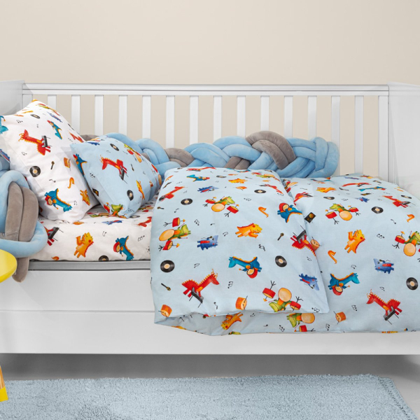 Σεντόνια Κούνιας (Σετ) Guy Laroche Band Sky