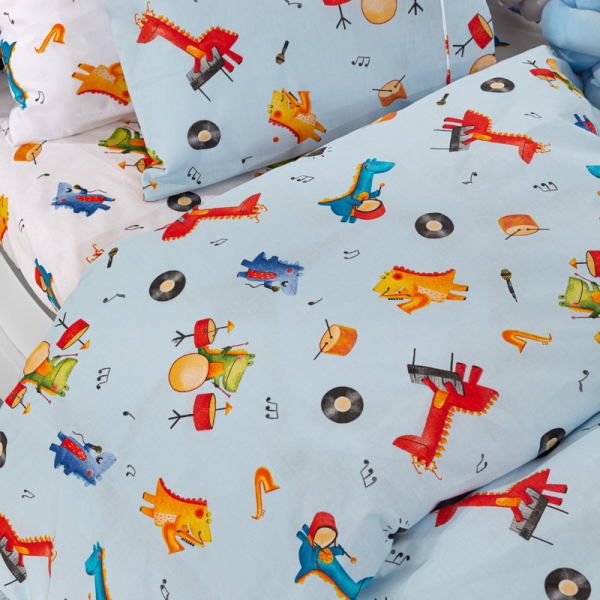 Σεντόνια Κούνιας (Σετ) Guy Laroche Band Sky