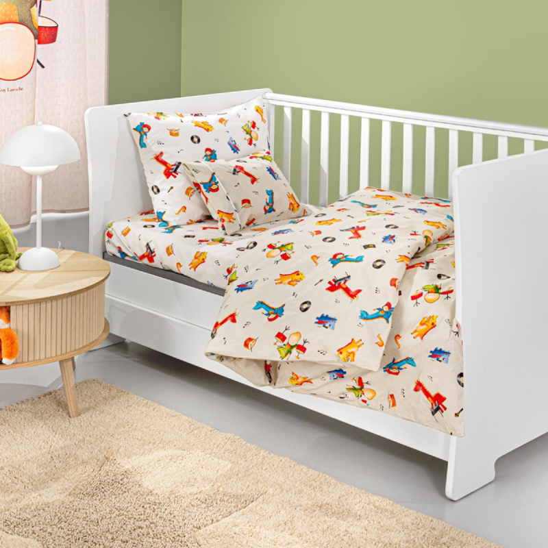 Σεντόνια Κούνιας (Σετ) Guy Laroche Band Natural