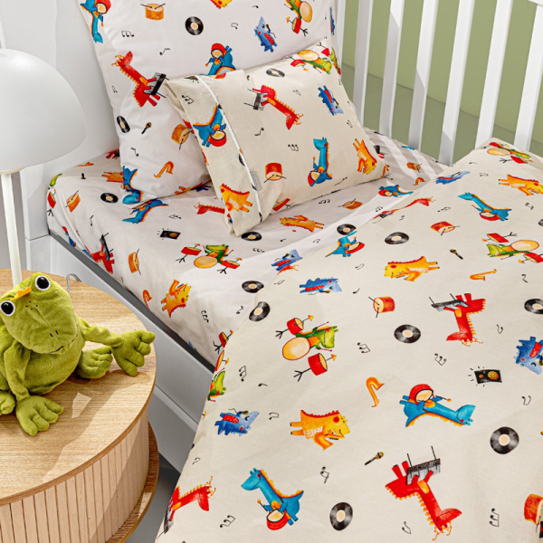 Σεντόνια Κούνιας (Σετ) Guy Laroche Band Natural