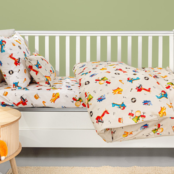 Σεντόνια Κούνιας (Σετ) Guy Laroche Band Natural