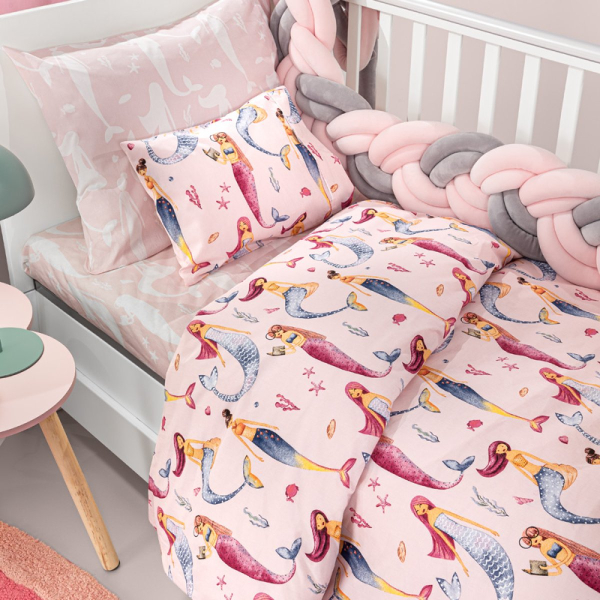 Σεντόνια Κούνιας (Σετ) Guy Laroche Merida Pink