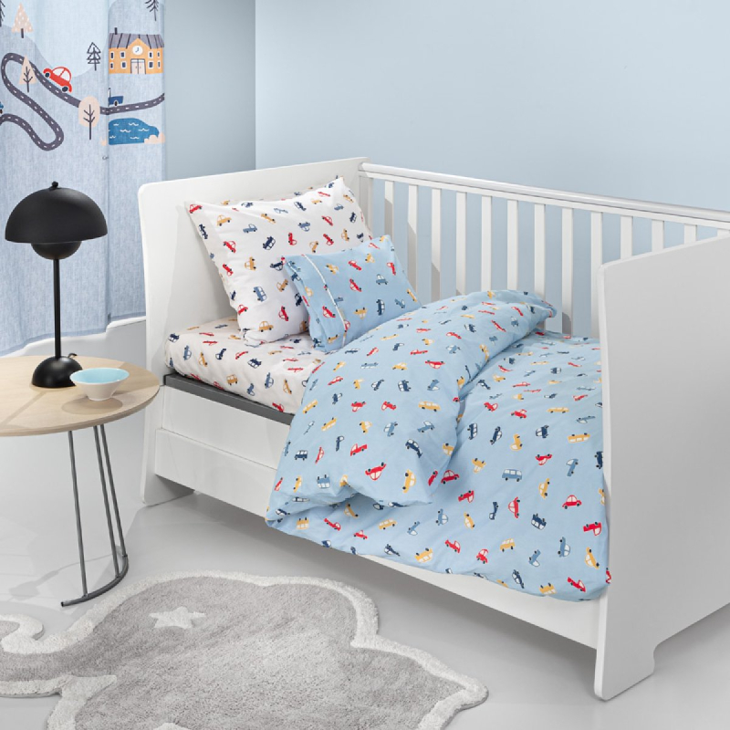 Σεντόνια Κούνιας (Σετ) Guy Laroche Roadtrip Sky