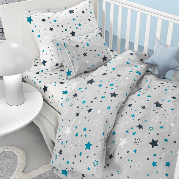 Σεντόνια Κούνιας (Σετ) Guy Laroche Starland Silver