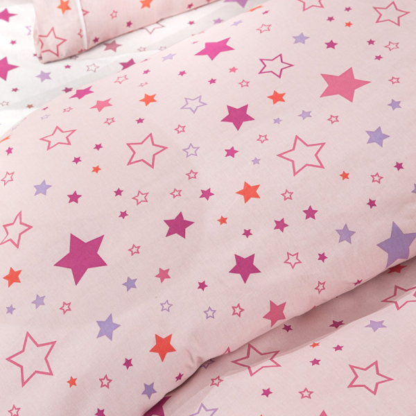 Σεντόνια Κούνιας (Σετ) Guy Laroche Starland Pink