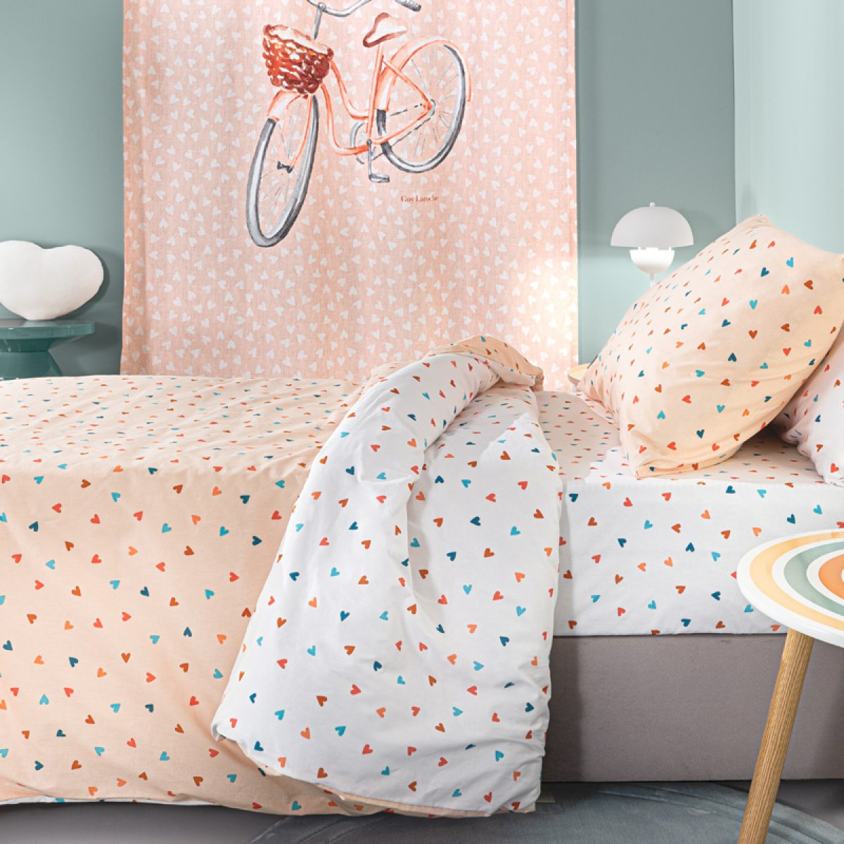 Σεντόνια Μονά (Σετ) Guy Laroche Amore Salmon Χωρις Λαστιχο 165X250 Home Παιδικά Λευκά Είδη Spitishop
