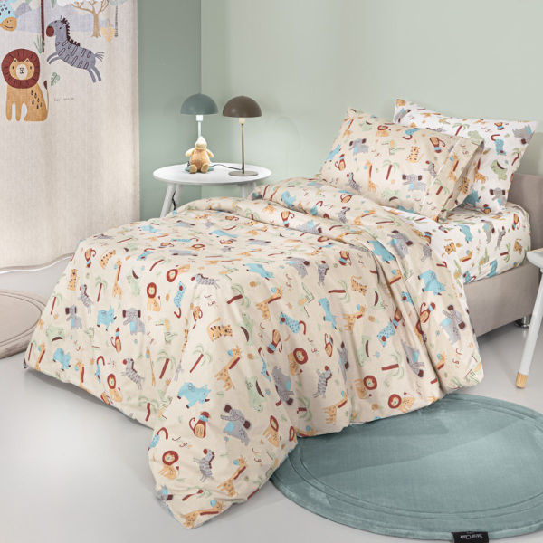 Σεντόνια Μονά (Σετ) Guy Laroche Jungle Natural